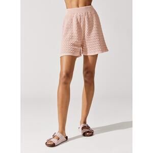 NEW MR MITTENS lace shorts in cameo pink